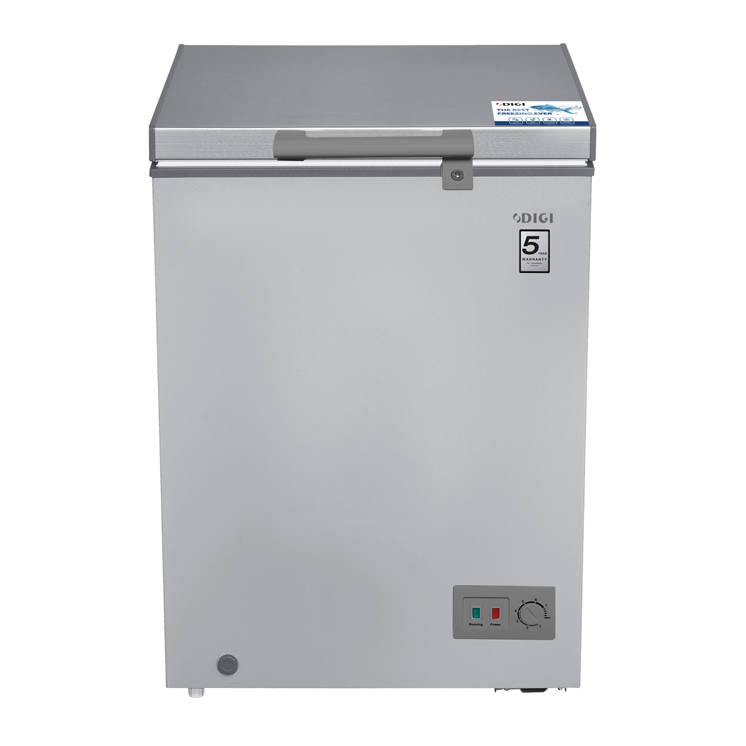 DIGI Freezer 100L With, Fast Freeze, LED Light, Lock & Key, 5Y Warranty (2025)