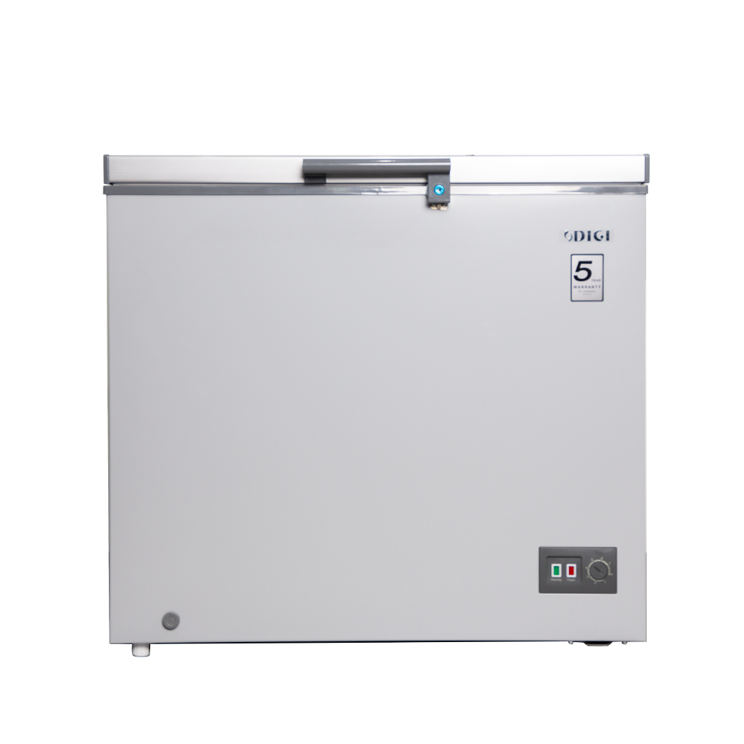 DIGI 200L Freezer with Sliding Glass Top, Fast Freeze, LED Light, Lock & Key, 5Y Warranty (2025)