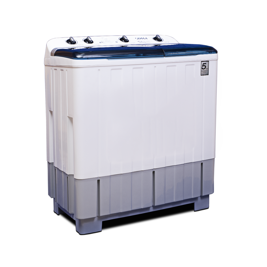DIGI Washing Machine 8kg – Twin Tub, High-Efficiency Motor, Durable Body, Elegant White, 2Y Warranty (2025) thumbnail