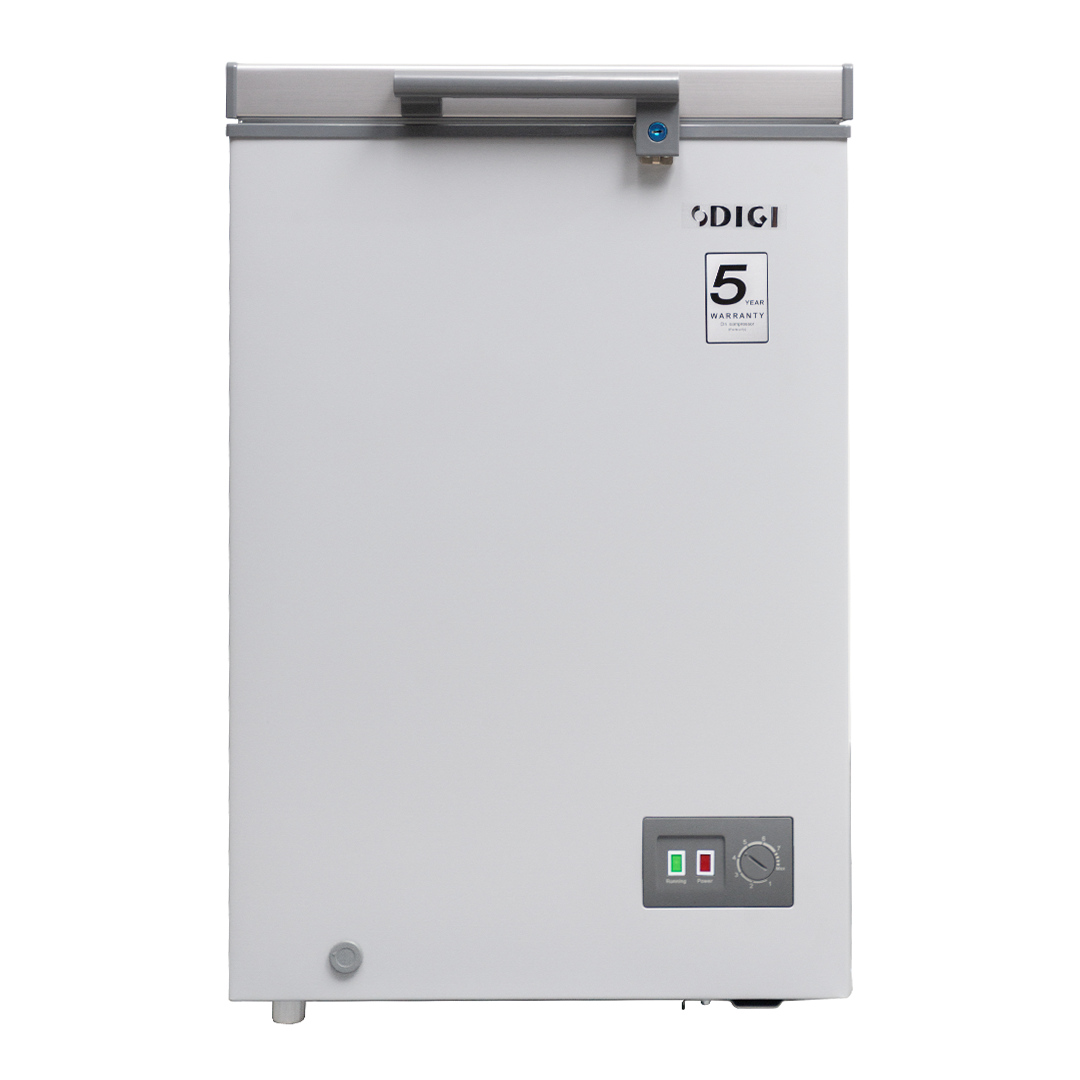 DIGI Freezer 100L With, Fast Freeze, LED Light, Lock & Key, 5Y Warranty (2025)