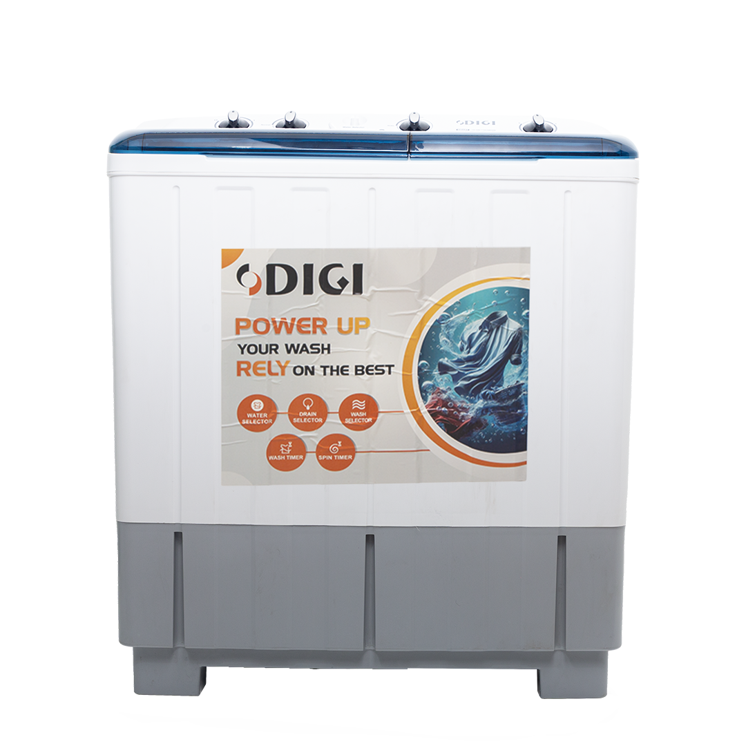 DIGI Washing Machine 10kg – Twin Tub, High-Efficiency Motor, Durable Body, Elegant White, 2Y Warranty (2025) thumbnail